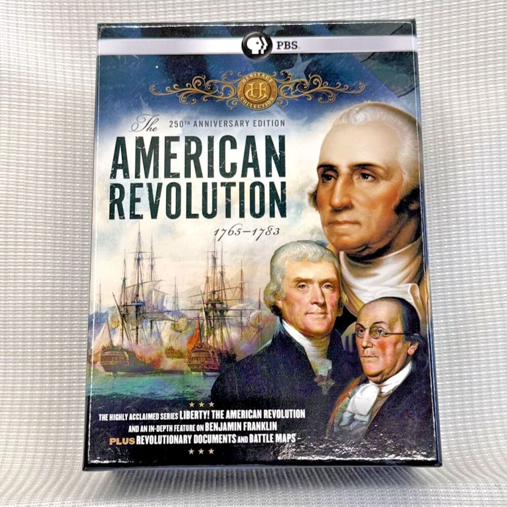 The American Revolution 4 DVD Set PBS 250th Anniversary Edition - History